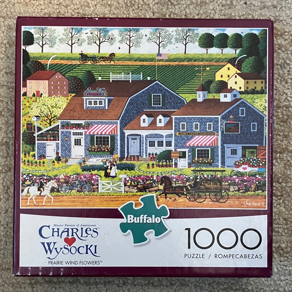 🧩Complete🧩 Charles Wysocki “Prairie Wind Flowers” puzzle - 1000 pieces